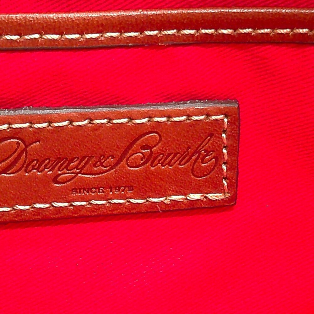 Dooney & Bourke Classic Minimalist Pebble Grain Camel Tan Leather Lexington Tote - Picture 10 of 14
